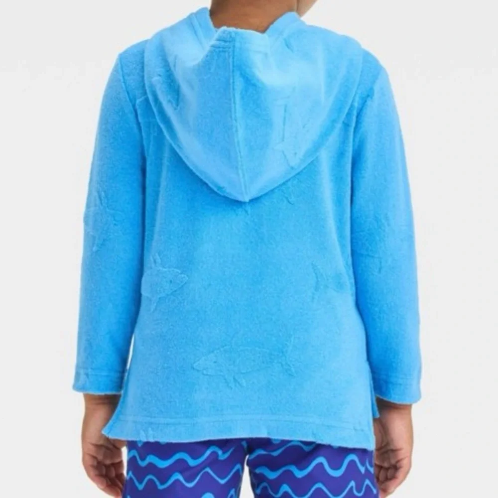 Cat & Jack Toddler Boys Sharks Print Pullover Blue 2T‎